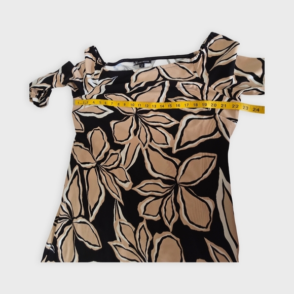 Boston Proper Off-The-Shoulder Floral Shift Dress — Size XL - Picture 4 of 10